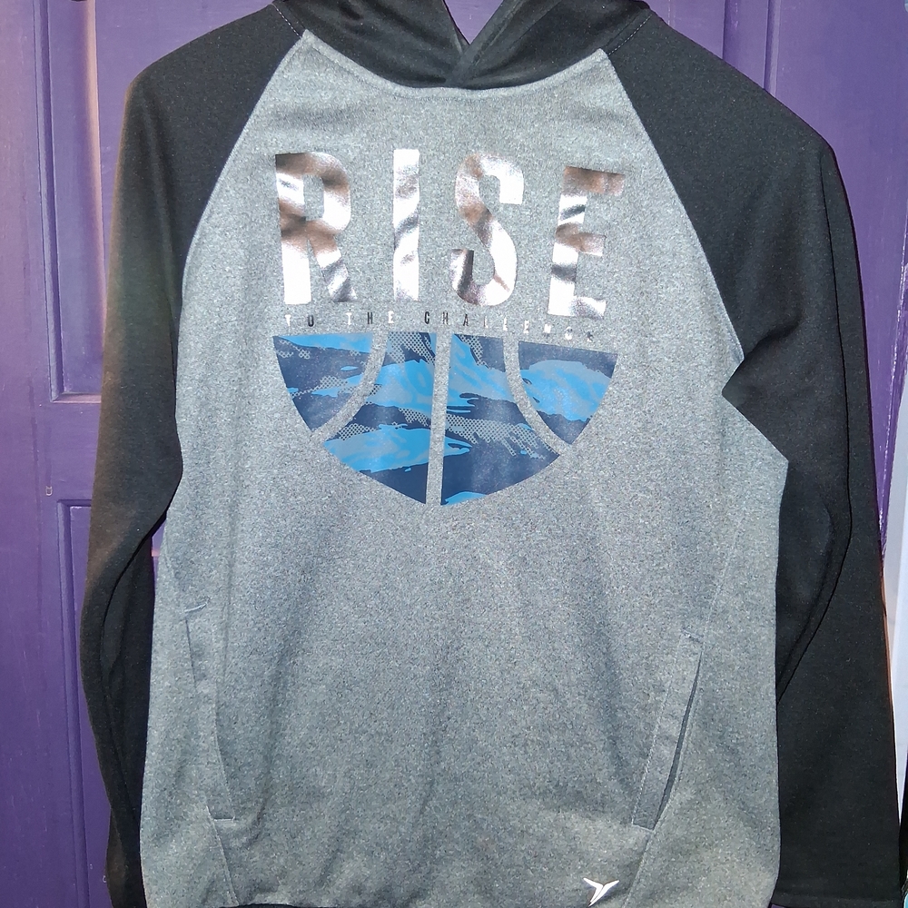 Old Navy Black and Gray Hoodie